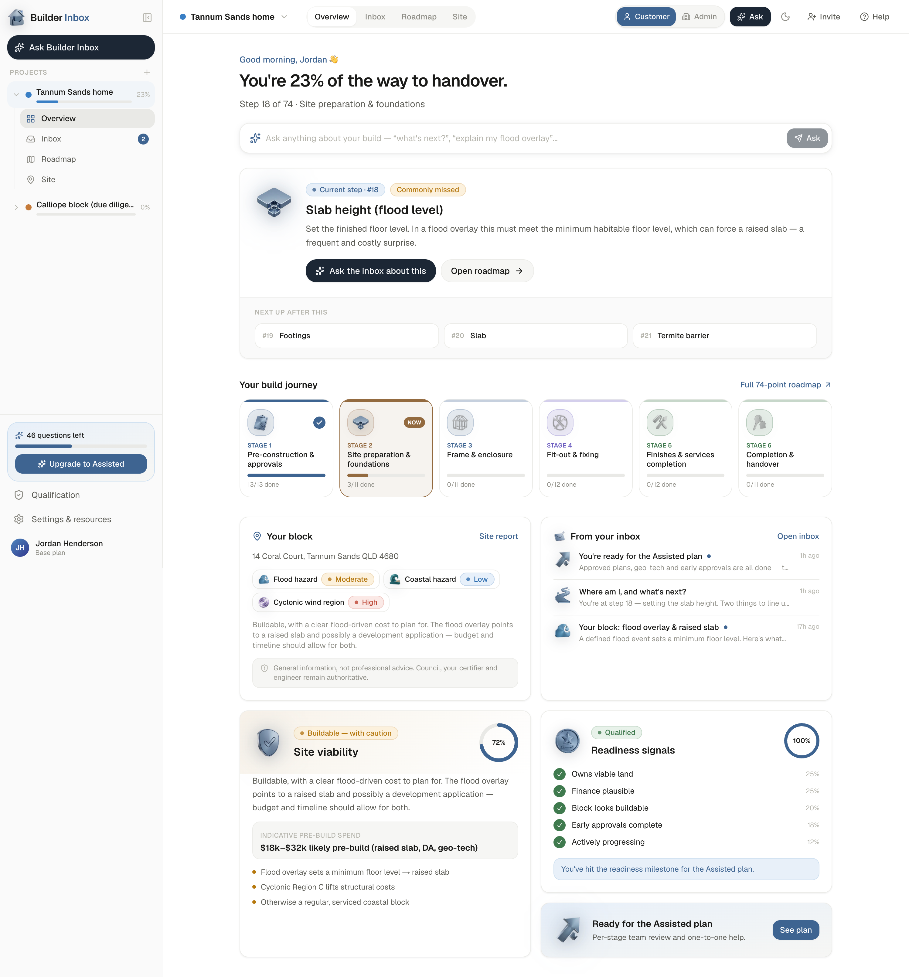 Builder Inbox preview